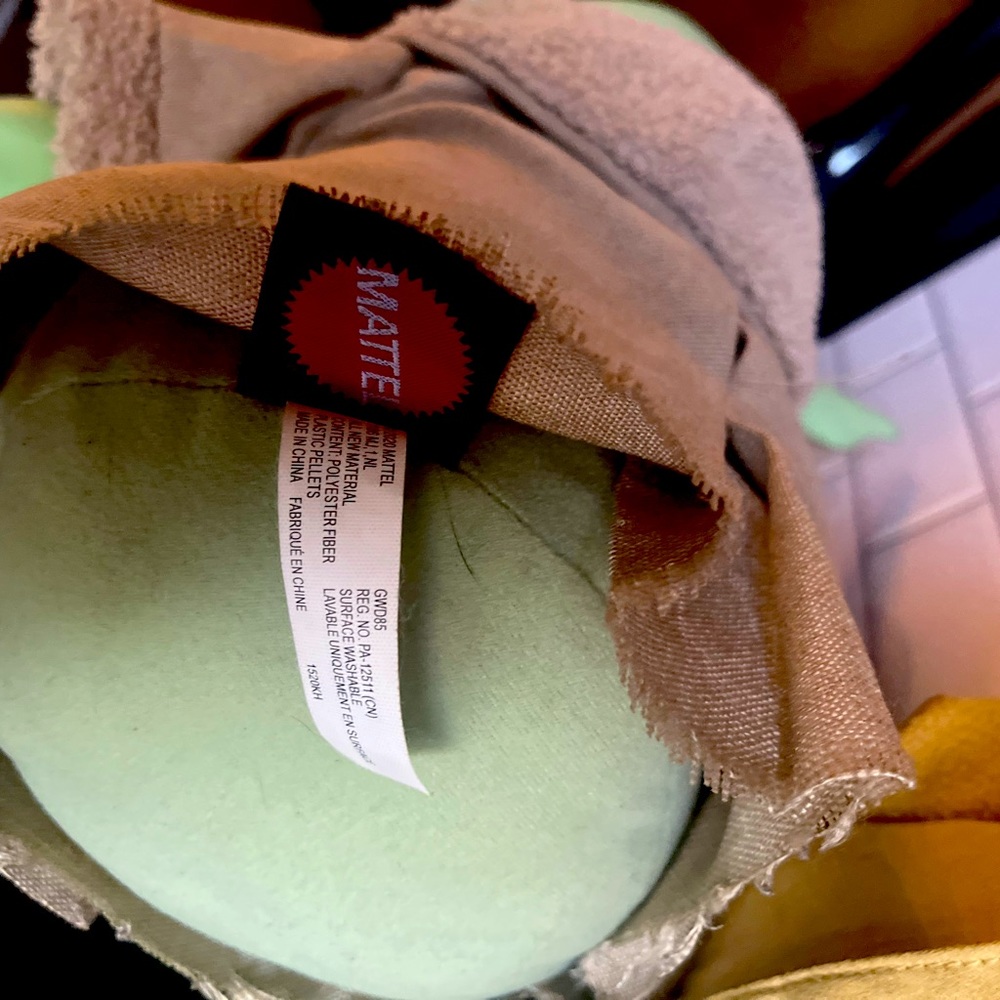 12” star war baby Yoda plush mattle